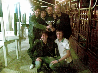 La squadra con la coppa